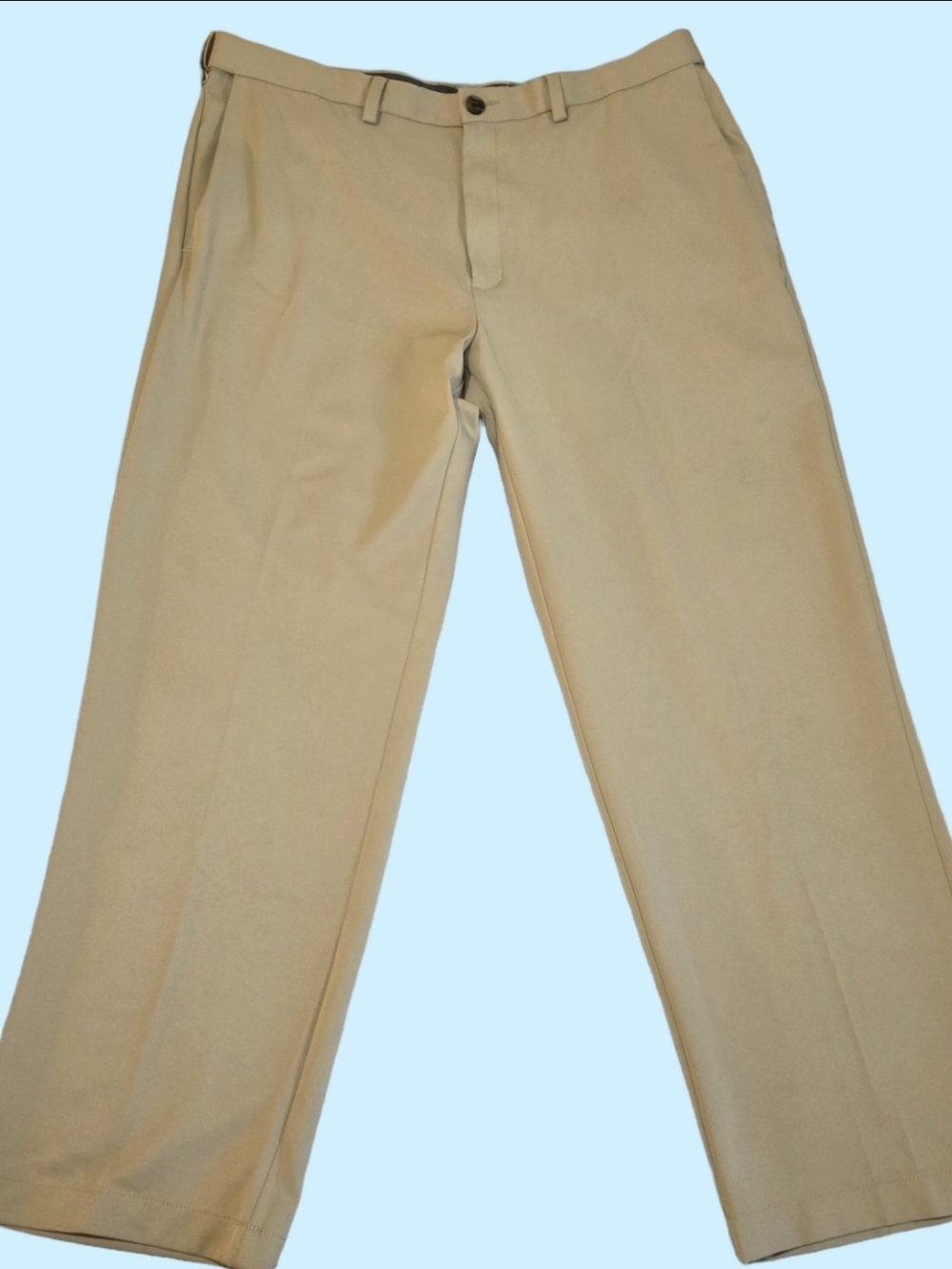 Haggar Cool 18 Pro Khaki Pants Men’s 38x30 Classic Fit
